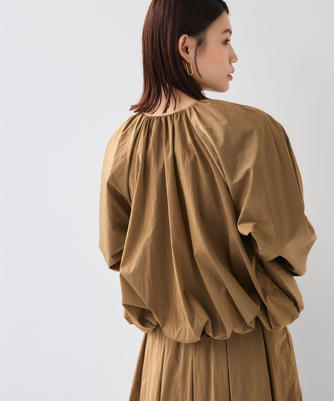 CROSS FUNCTION 《撥水》アクティかる ブライトナイロン撥水バルーンブルゾン_sub_3