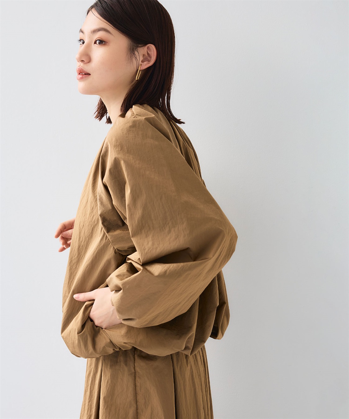 CROSS FUNCTION 《撥水》アクティかる ブライトナイロン撥水バルーンブルゾン_sub_5