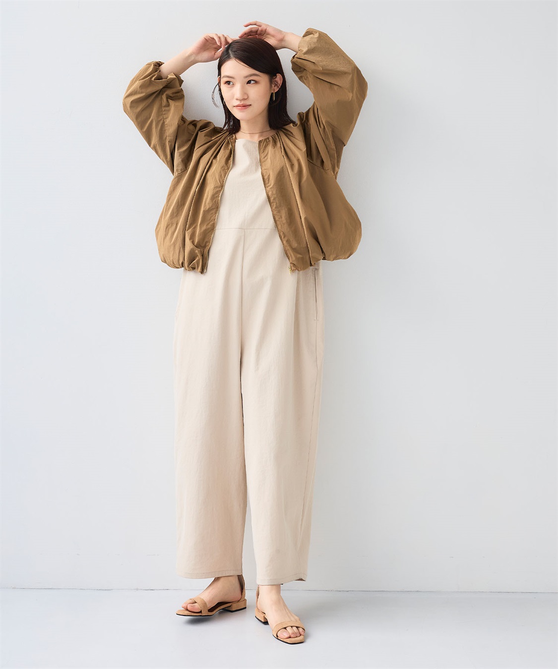 CROSS FUNCTION 《撥水》アクティかる ブライトナイロン撥水バルーンブルゾン_sub_11