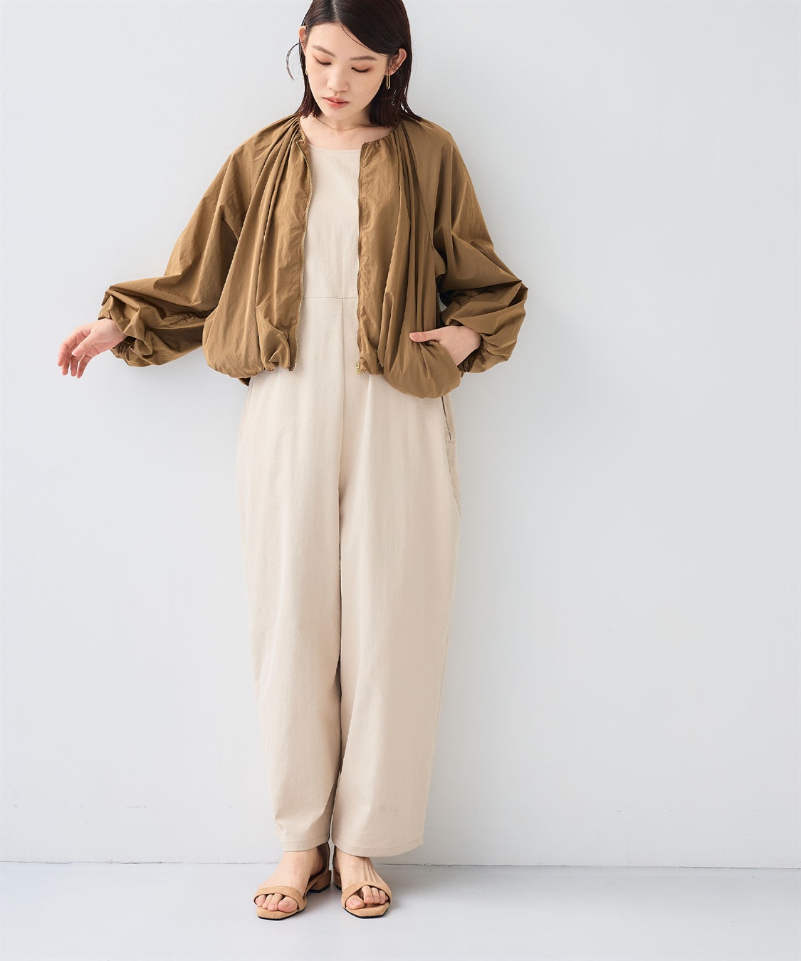 CROSS FUNCTION 《撥水》アクティかる ブライトナイロン撥水バルーンブルゾン_sub_12