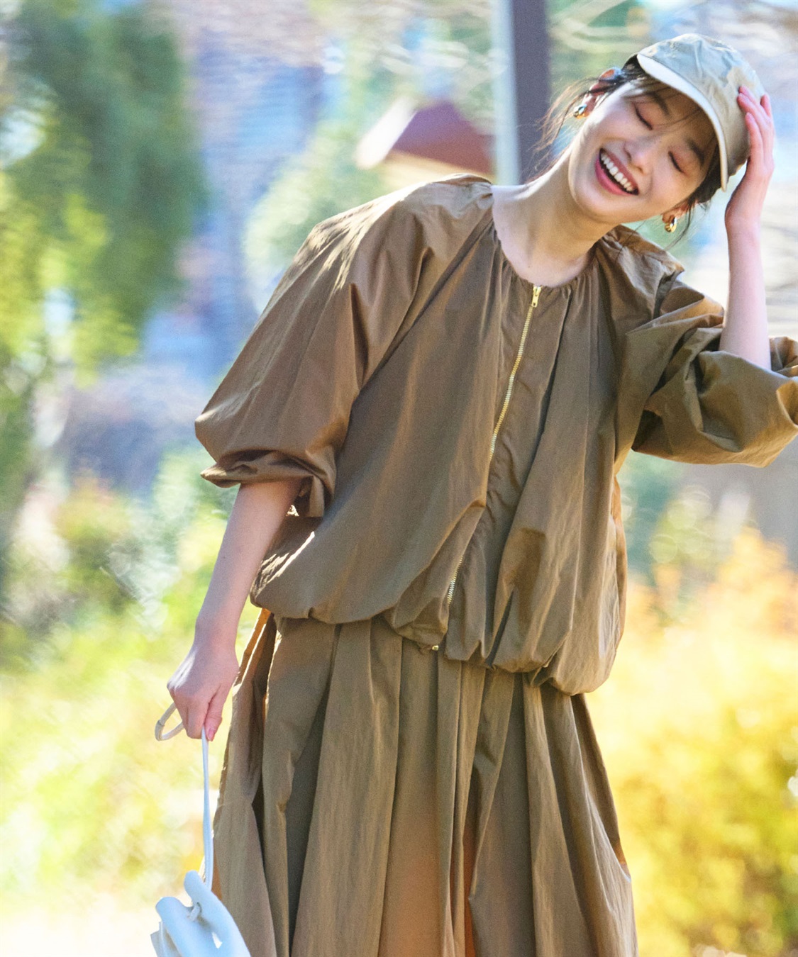 CROSS FUNCTION 《撥水》アクティかる ブライトナイロン撥水バルーンブルゾン_sub_13