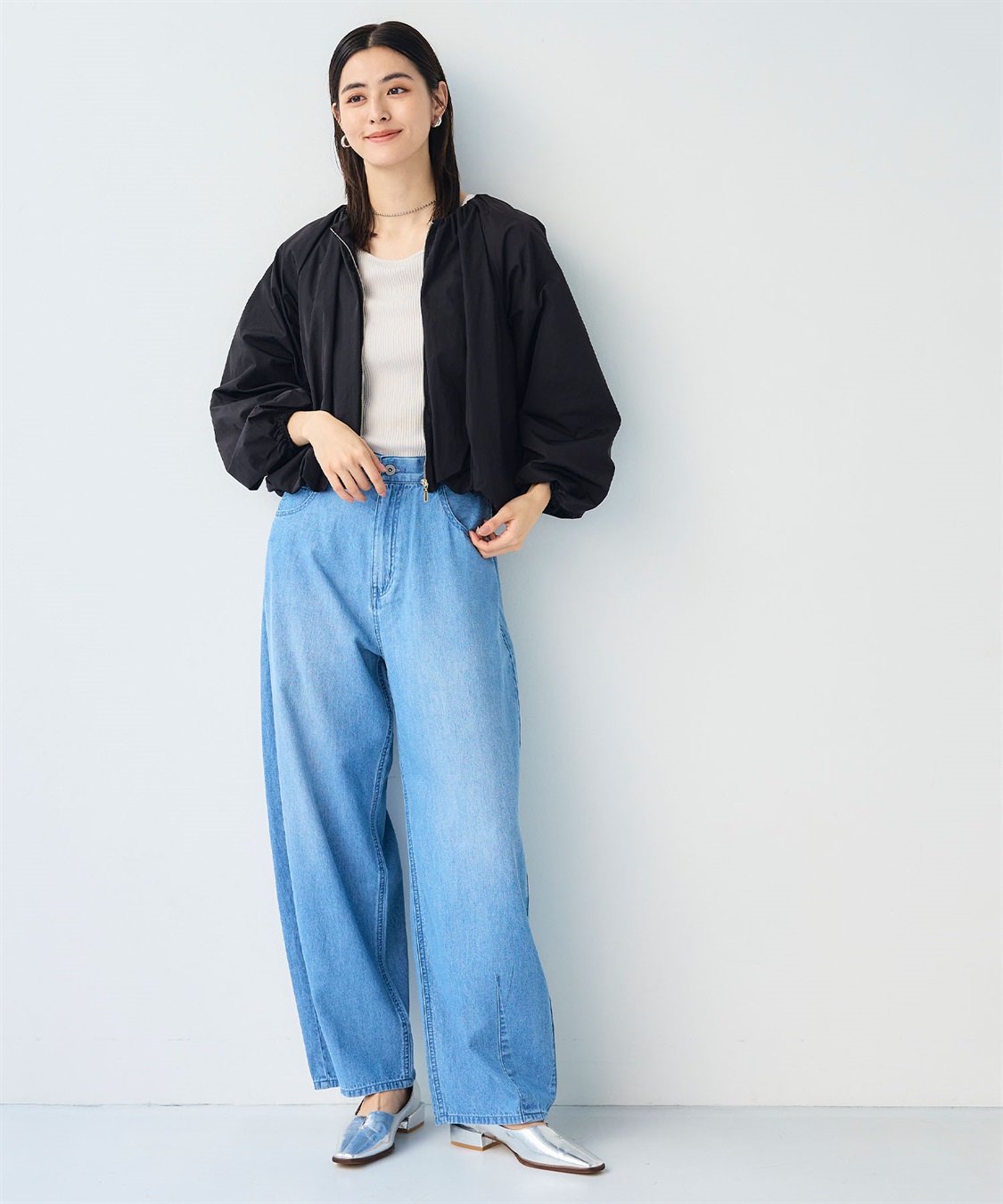 CROSS FUNCTION 《撥水》アクティかる ブライトナイロン撥水バルーンブルゾン_sub_19