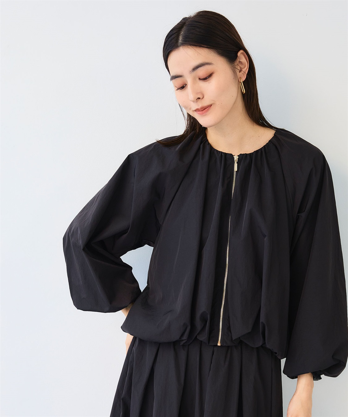 CROSS FUNCTION 《撥水》アクティかる ブライトナイロン撥水バルーンブルゾン_sub_20