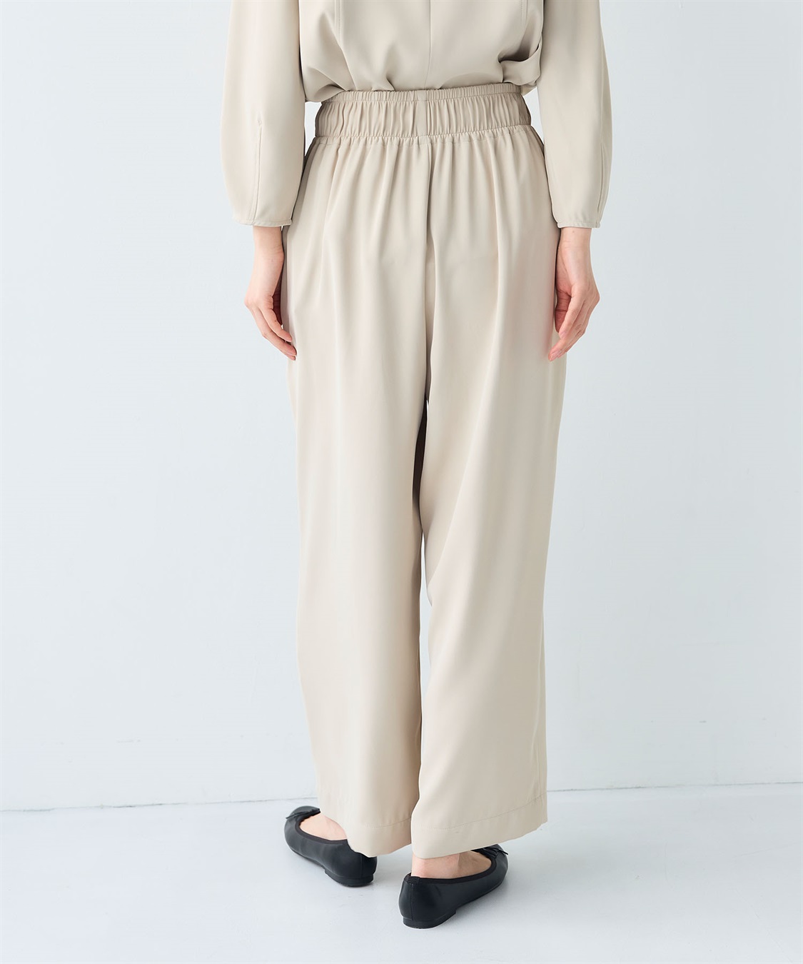 CROSS FUNCTION 《シワになりにくい》サマ美え バックサテンツイルワイドイージーパンツ_sub_13