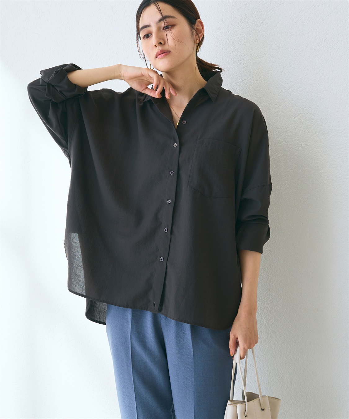 CROSS FUNCTION 《UV/洗える》サマ美え 2wayカシュクールシャツ_sub_1