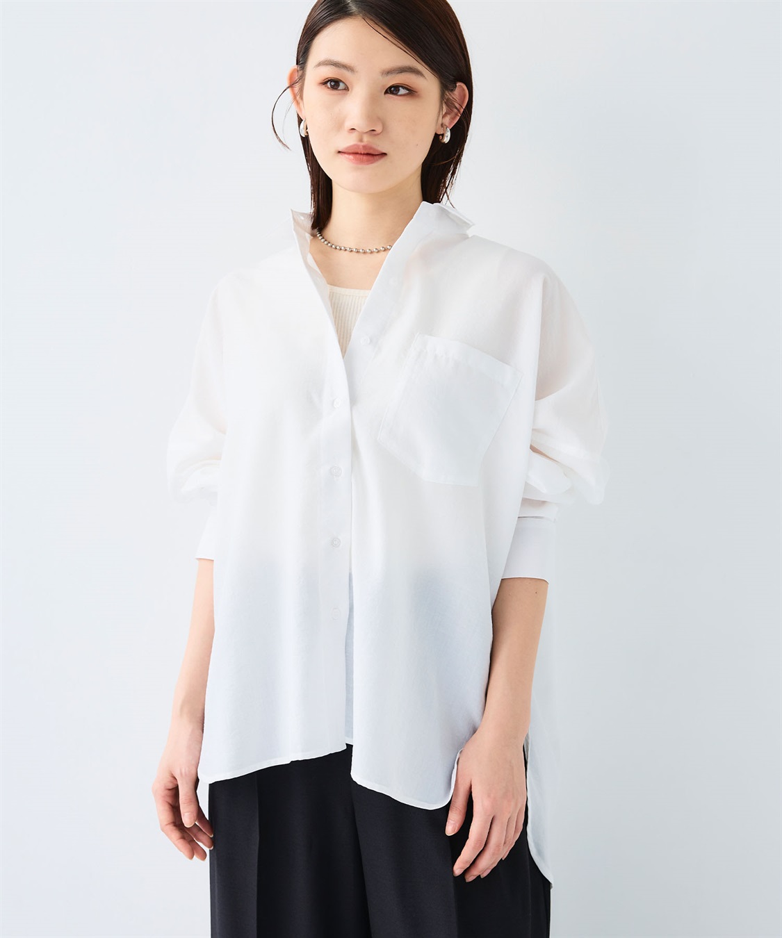 CROSS FUNCTION 《UV/洗える》サマ美え 2wayカシュクールシャツ_sub_2