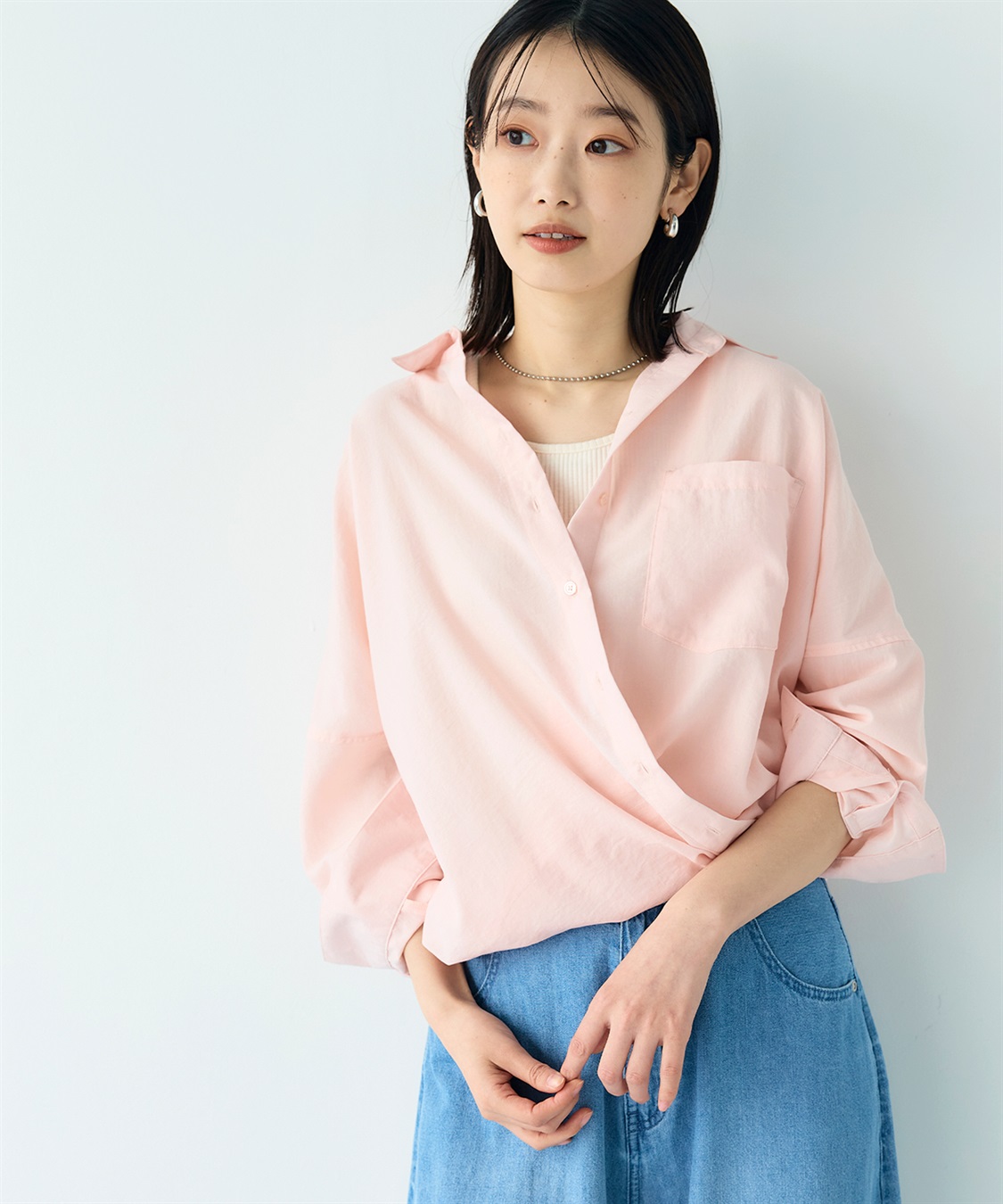 CROSS FUNCTION 《UV/洗える》サマ美え 2wayカシュクールシャツ_sub_9