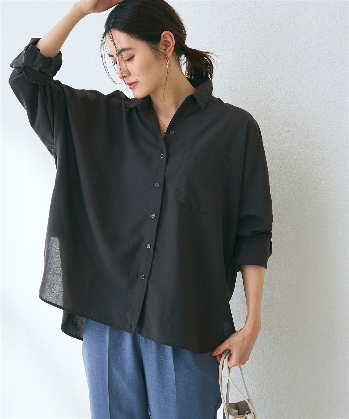 CROSS FUNCTION 《UV/洗える》サマ美え 2wayカシュクールシャツ_sub_10