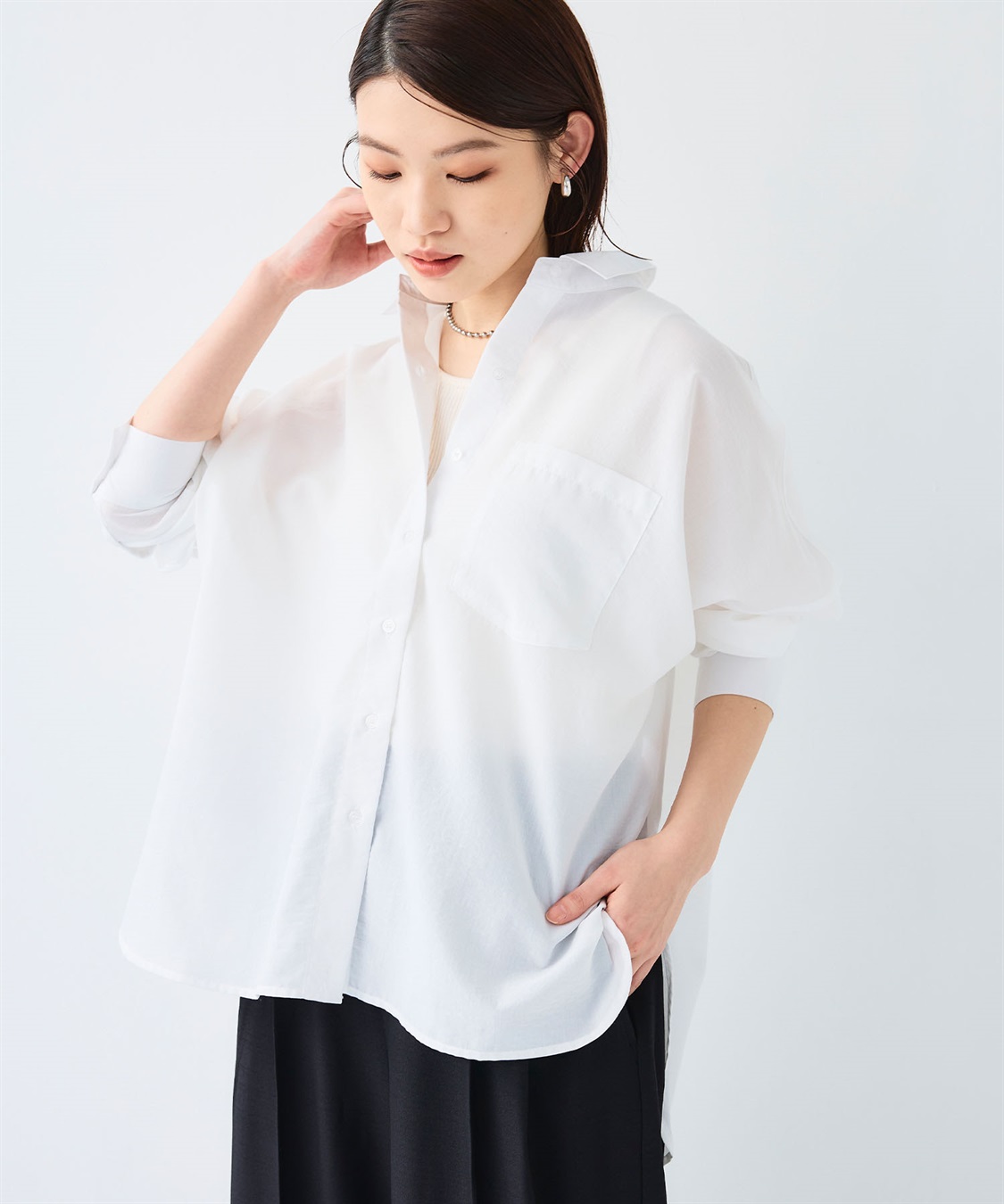 CROSS FUNCTION 《UV/洗える》サマ美え 2wayカシュクールシャツ_sub_15