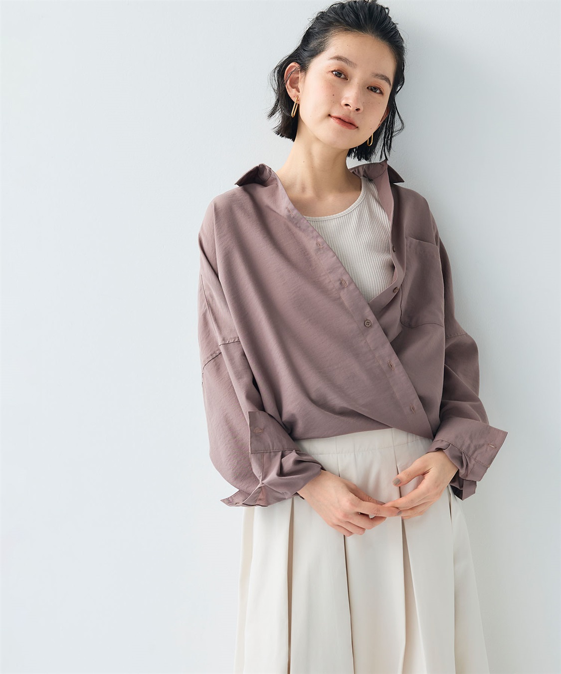 CROSS FUNCTION 《UV/洗える》サマ美え 2wayカシュクールシャツ_sub_19