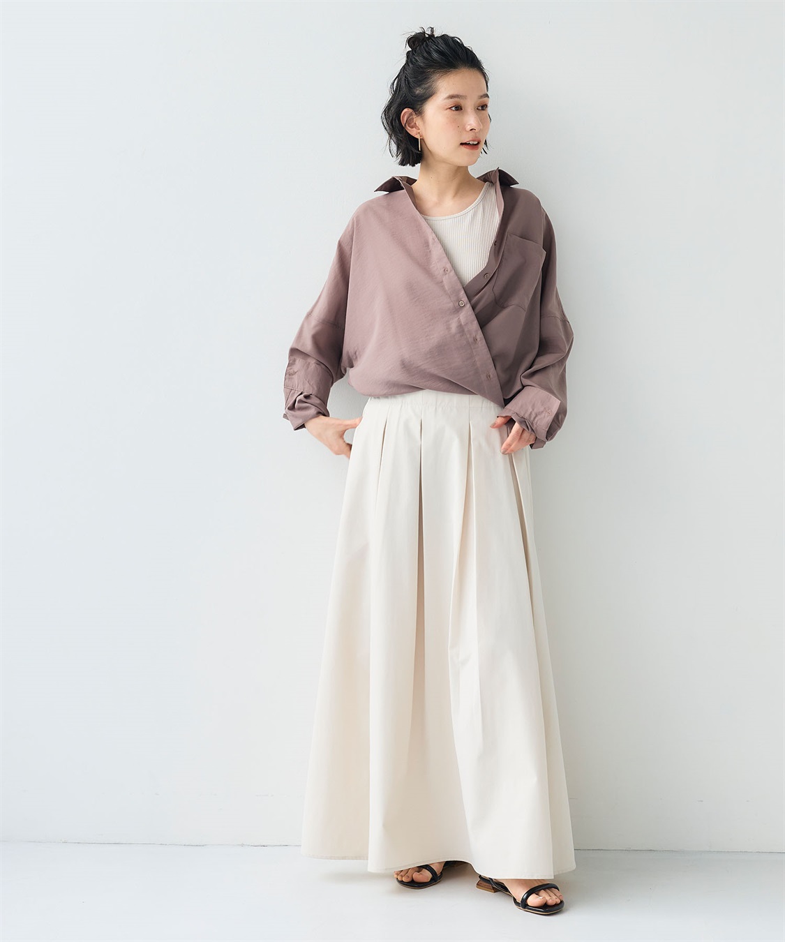 CROSS FUNCTION 《UV/洗える》サマ美え 2wayカシュクールシャツ_sub_21