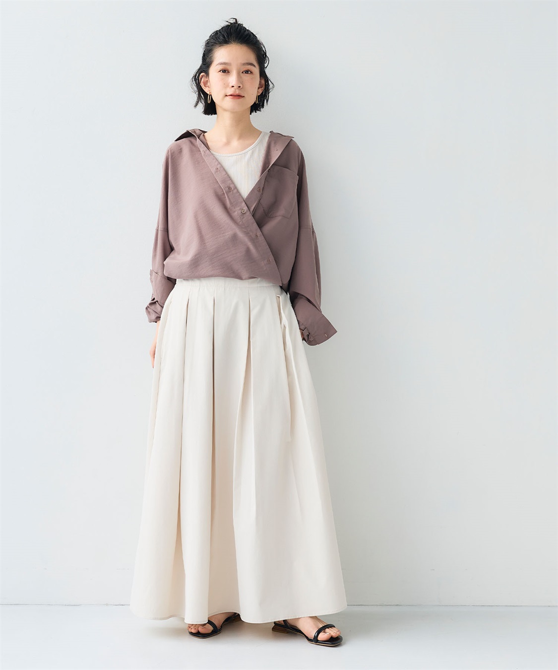 CROSS FUNCTION 《UV/洗える》サマ美え 2wayカシュクールシャツ_sub_22