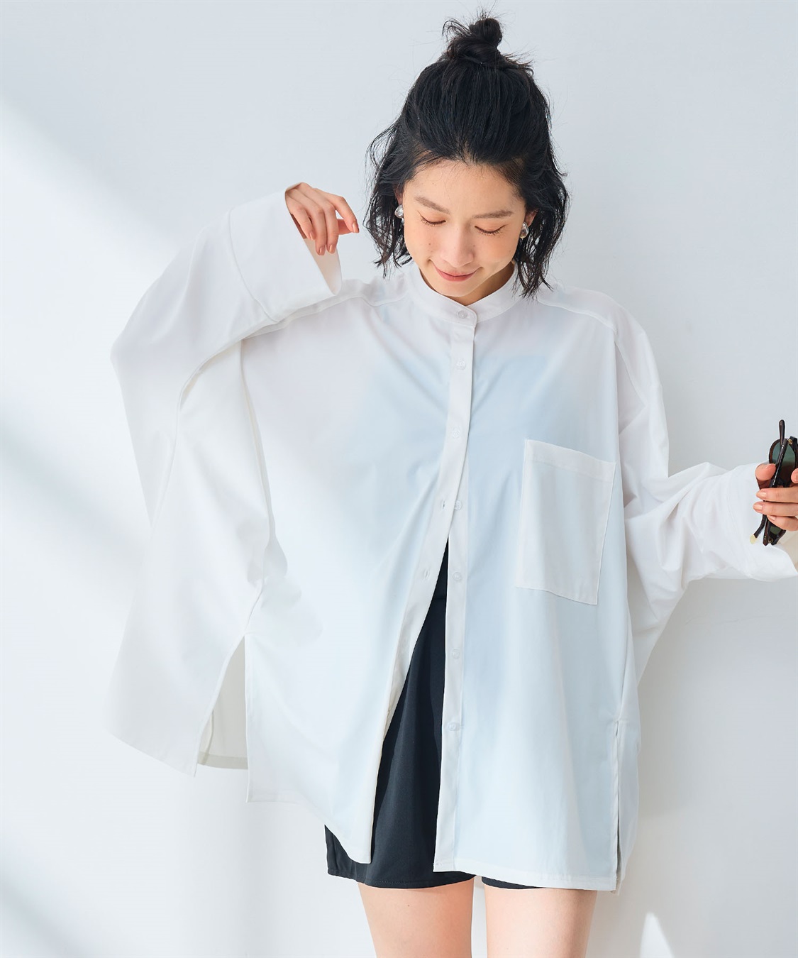 CROSS FUNCTION 《UV》エブ楽 ラッシュガードオーバーサイズシャツ_sub_20