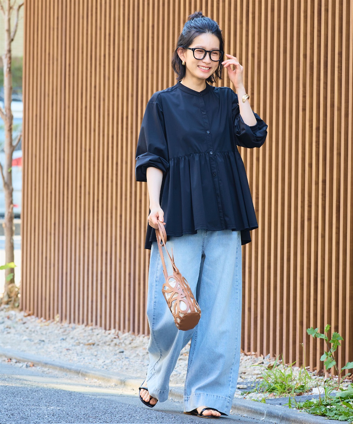 CROSS FUNCTION 《UV》エブ楽 ラッシュガードギャザーペプラムブラウス_sub_25