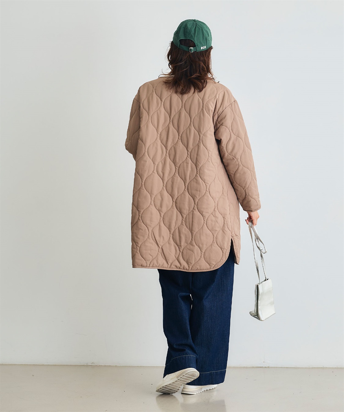 CROSS FUNCTION 《撥水》エブ楽 ノーカラーキルティングコート_sub_9