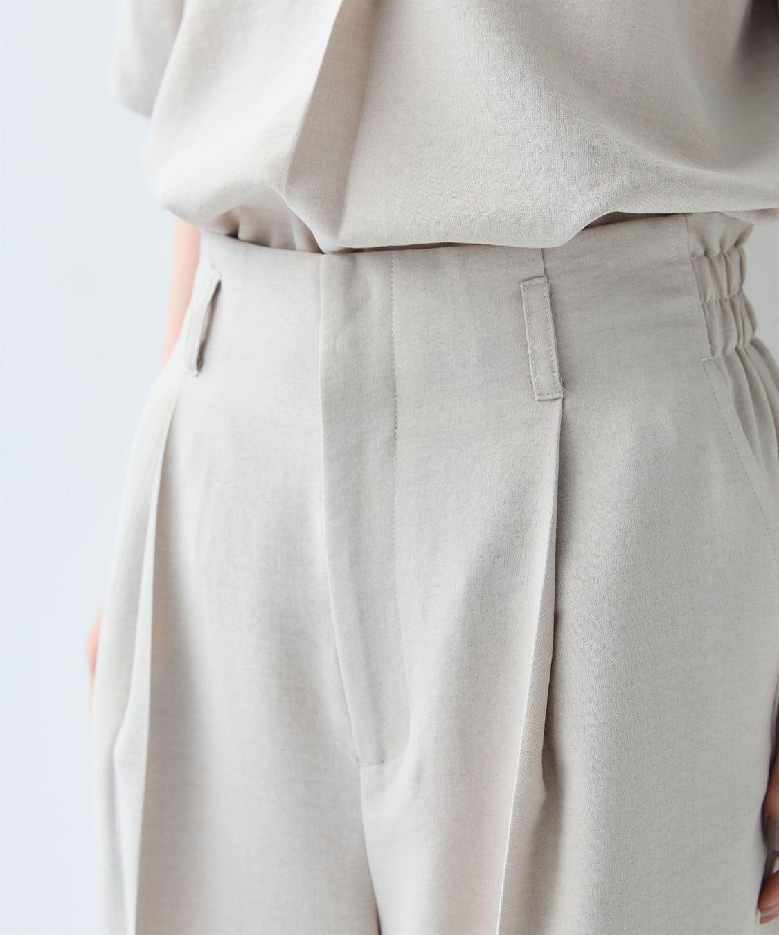 CROSS FUNCTION 《シワになりにくい》サマナチュラリネンライクセンタープレスワイドパンツ_sub_25