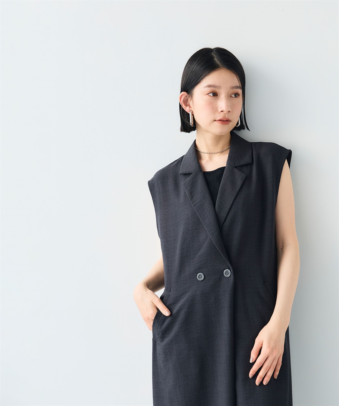 CROSS FUNCTION 《シワになりにくい》サマナチュラ リネンライクテーラードジャンプスーツ_sub_17