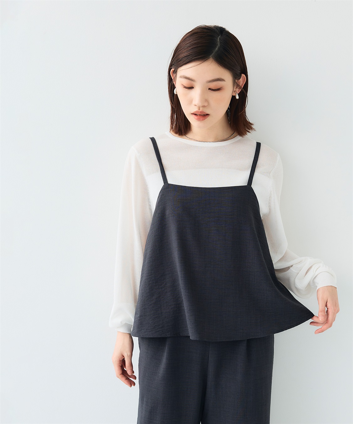 CROSS FUNCTION 《シワになりにくい》サマナチュラ リネンライクキャミサロペット_sub_16