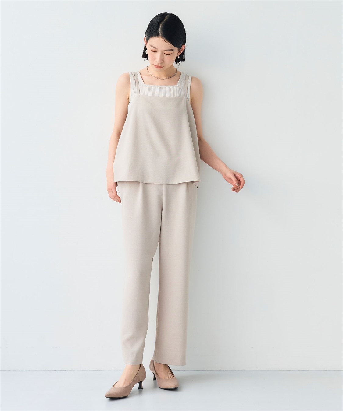 CROSS FUNCTION 《シワになりにくい》サマナチュラ リネンライクキャミサロペット_sub_18