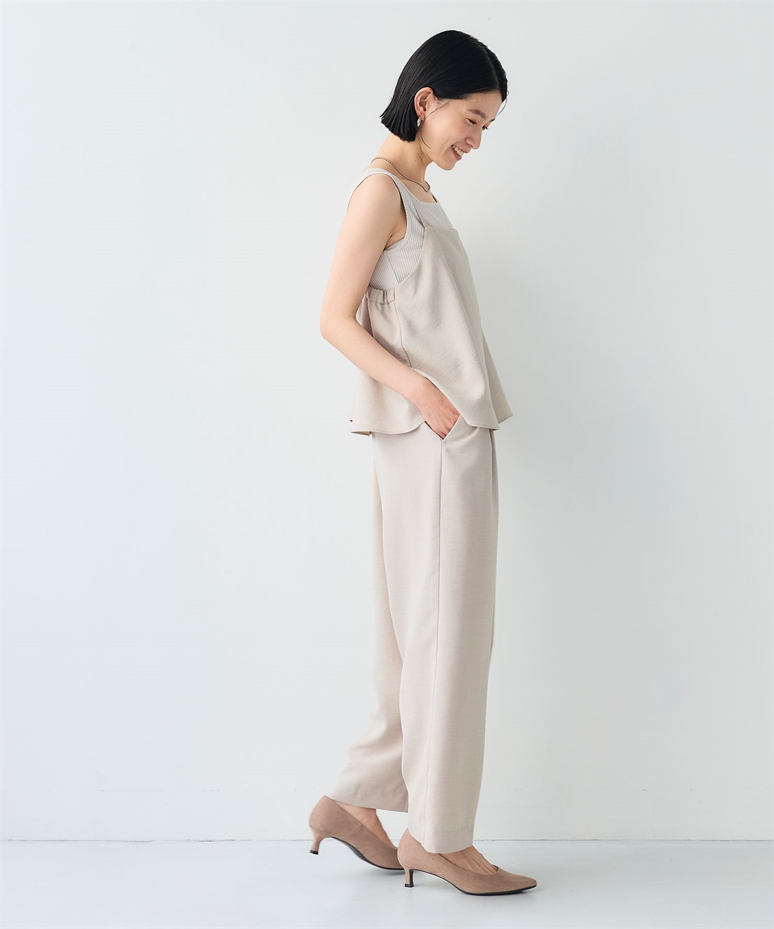 CROSS FUNCTION 《シワになりにくい》サマナチュラ リネンライクキャミサロペット_sub_19