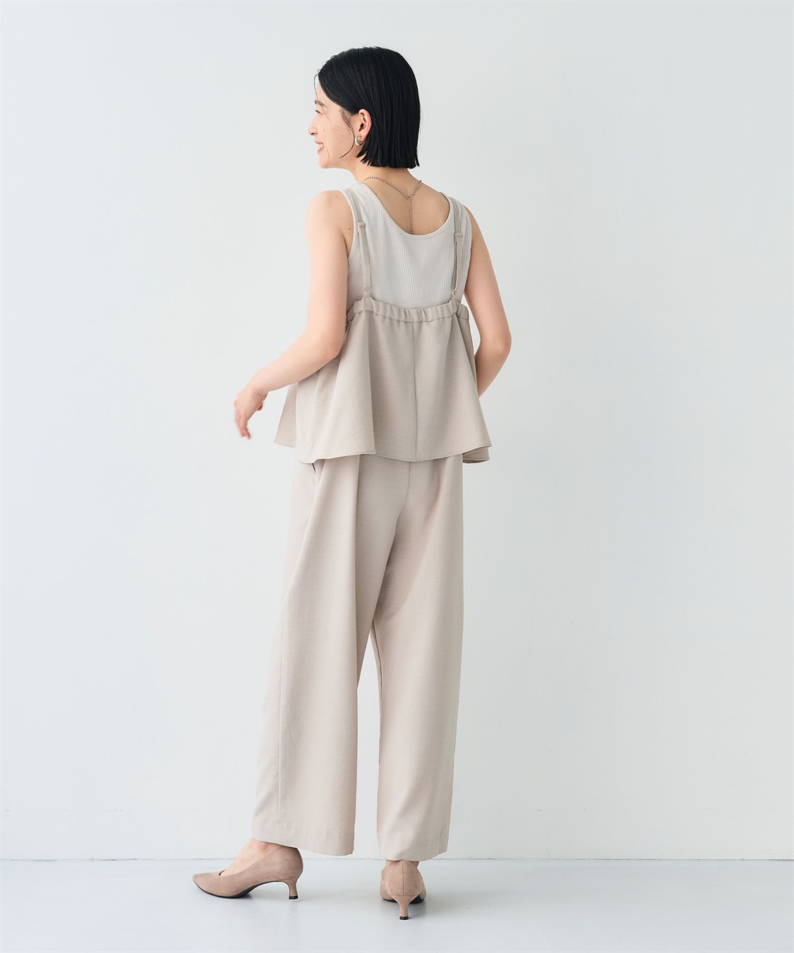 CROSS FUNCTION 《シワになりにくい》サマナチュラ リネンライクキャミサロペット_sub_20