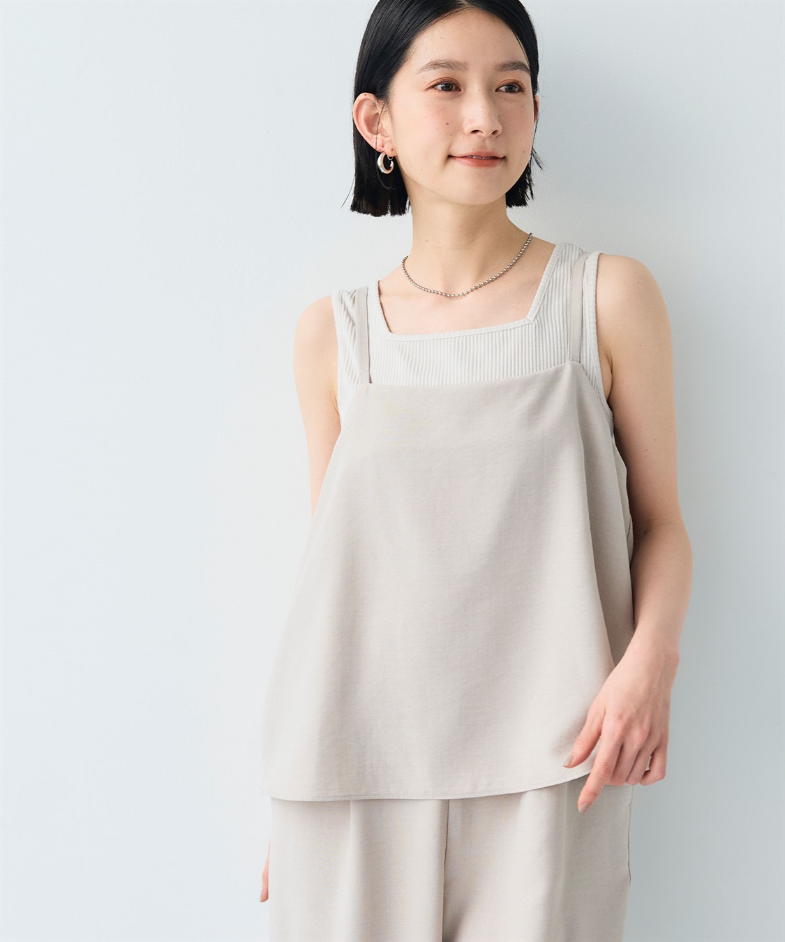 CROSS FUNCTION 《シワになりにくい》サマナチュラ リネンライクキャミサロペット_sub_22