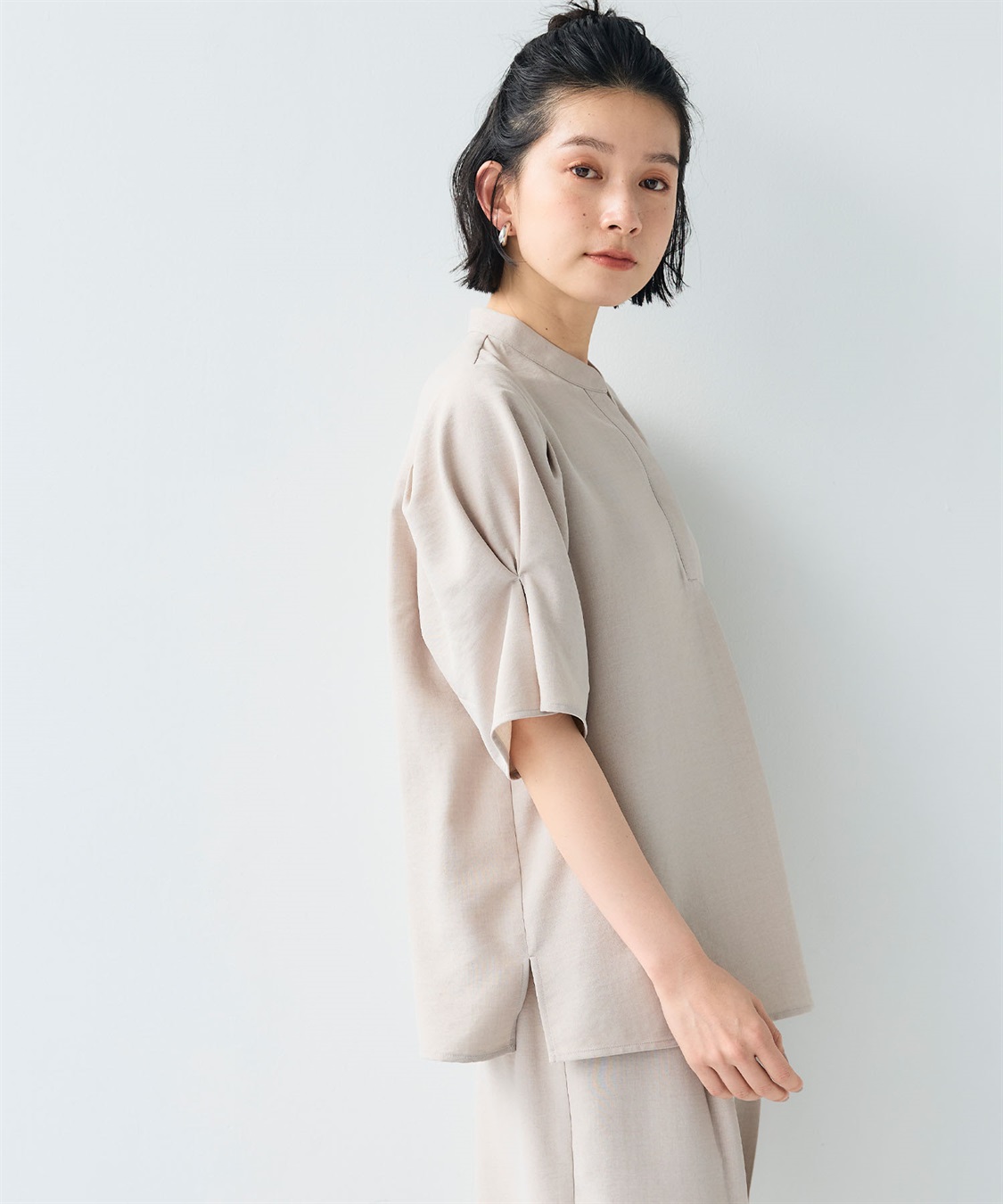 CROSS FUNCTION 《シワになりにくい》サマナチュラ リネンライクスキッパーブラウス_sub_14