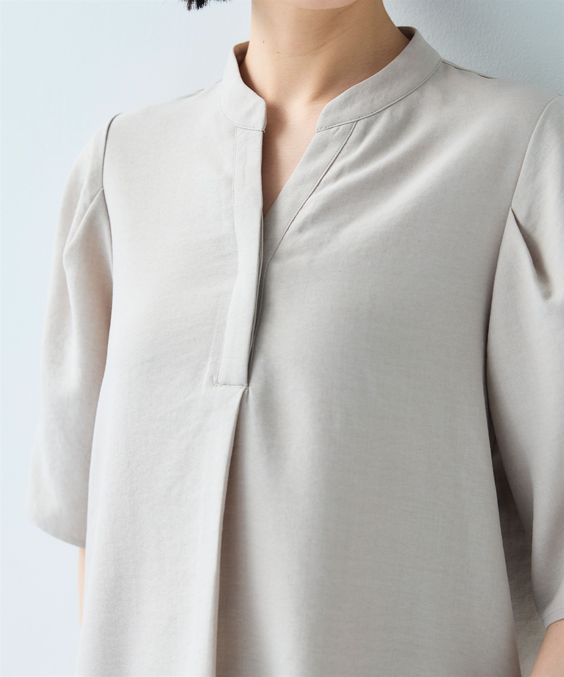 CROSS FUNCTION 《シワになりにくい》サマナチュラ リネンライクスキッパーブラウス_sub_26