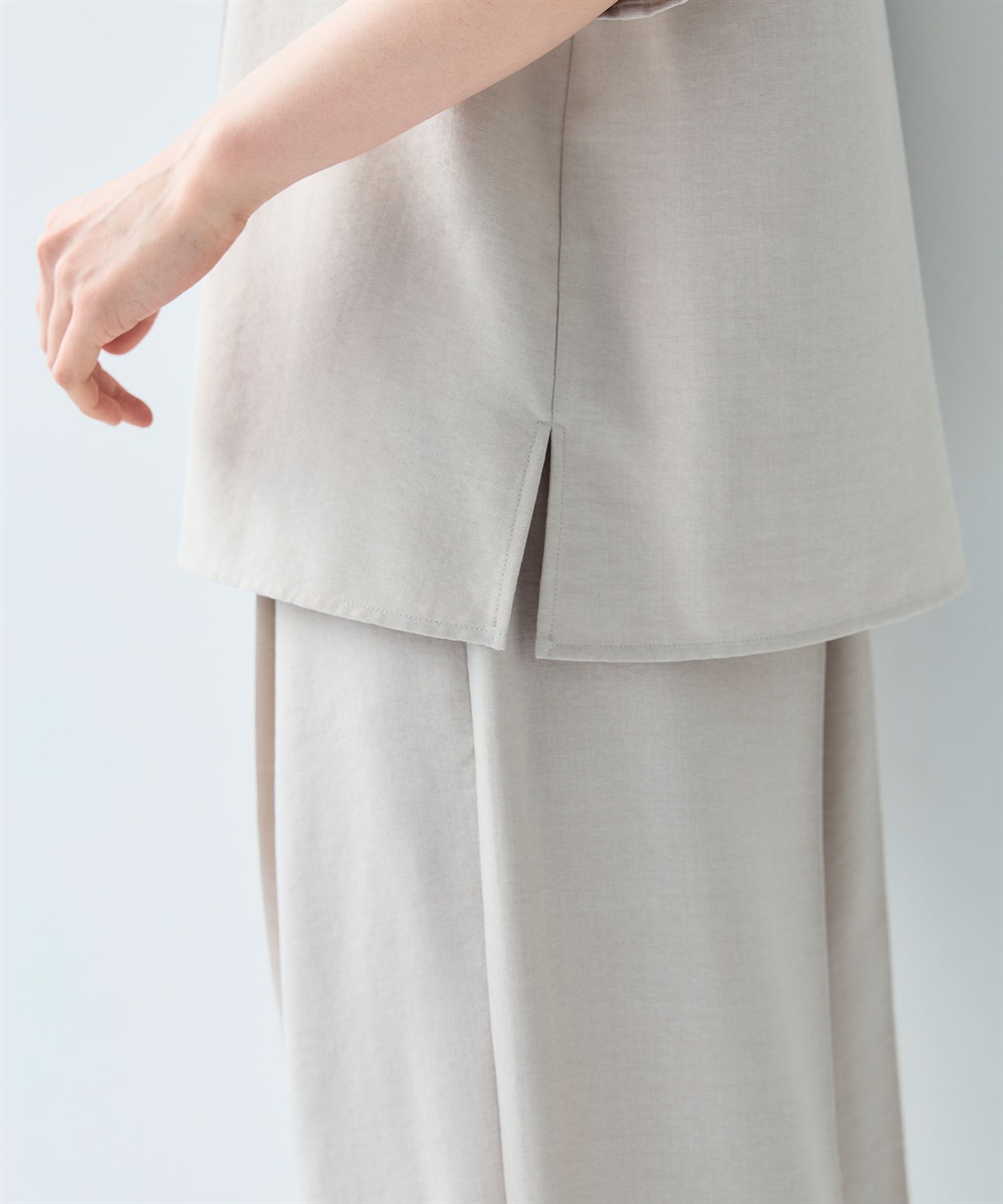 CROSS FUNCTION 《シワになりにくい》サマナチュラ リネンライクスキッパーブラウス_sub_28
