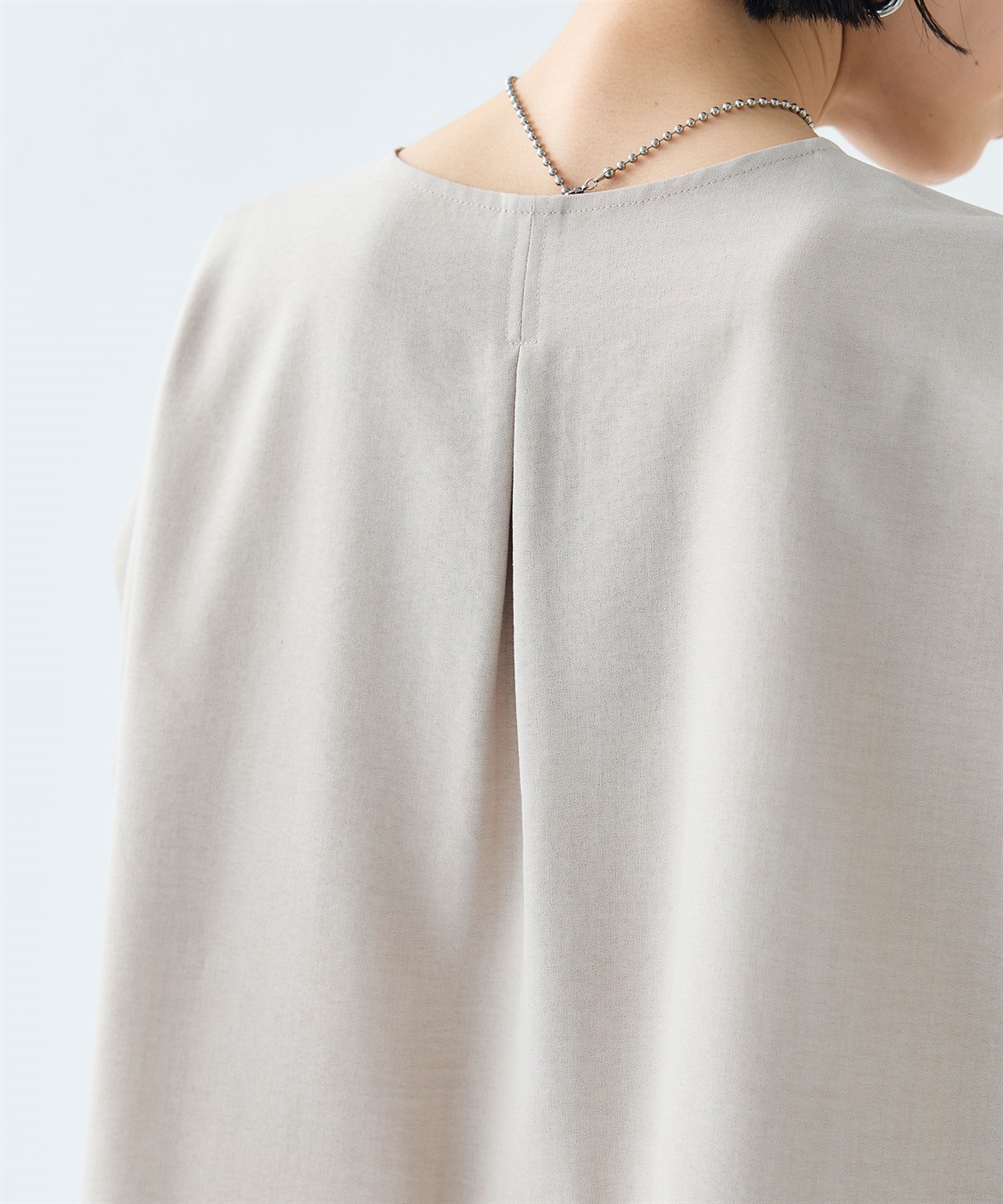 CROSS FUNCTION 《シワになりにくい》サマナチュラ リネンライクベルト付きフレンチスリーブブラウス_sub_28