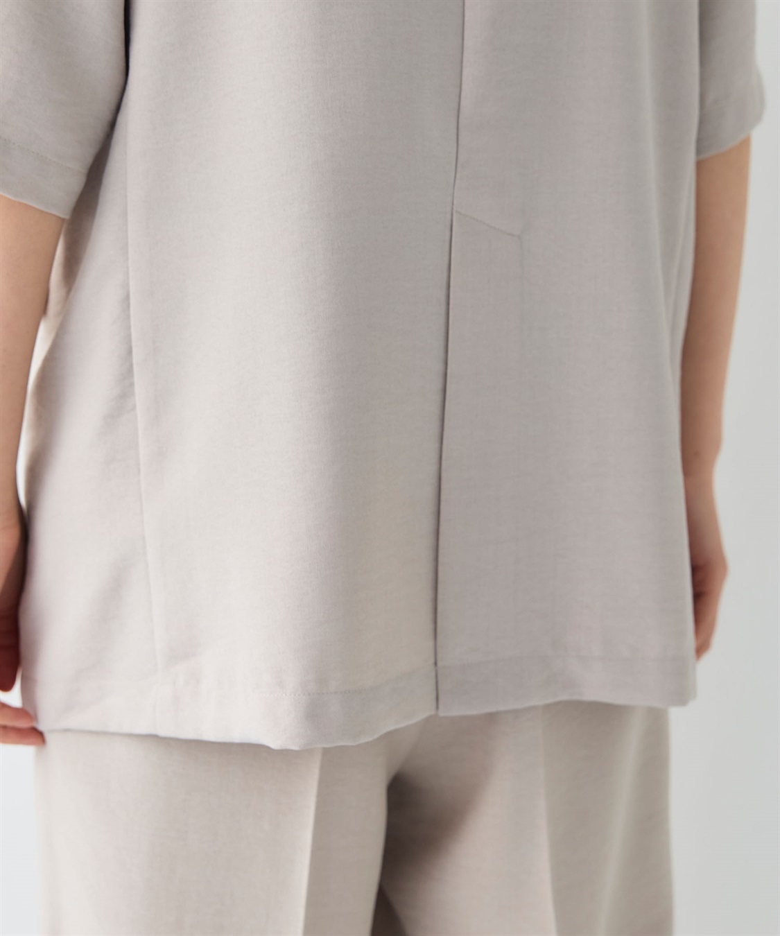 CROSS FUNCTION 《シワになりにくい》サマナチュラ リネンライクハーフスリーブテーラードジャケット_sub_28