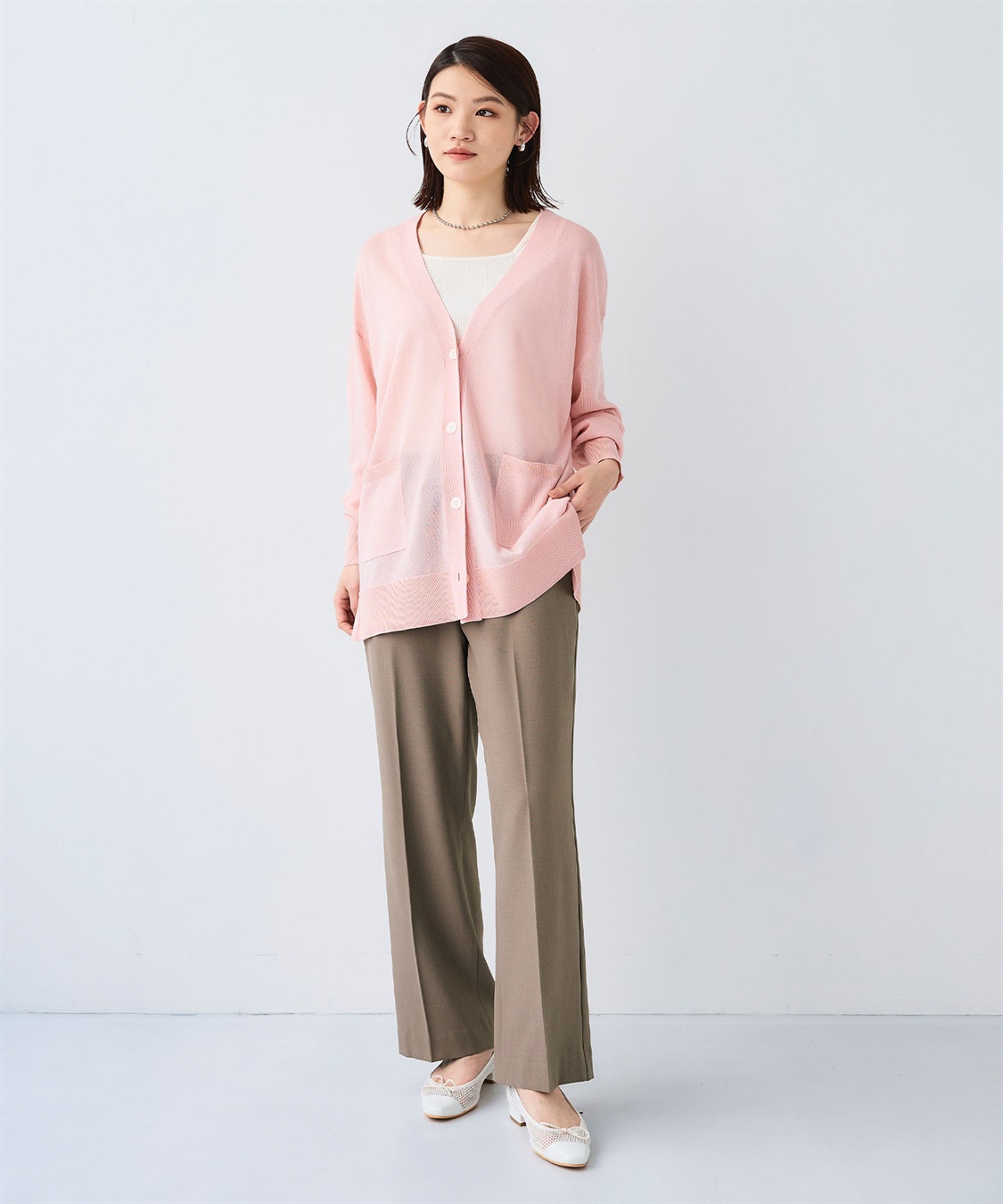 CROSS FUNCTION 《シワになりにくい》エブ楽 リネンライクイージーワイドフレアパンツ_sub_17