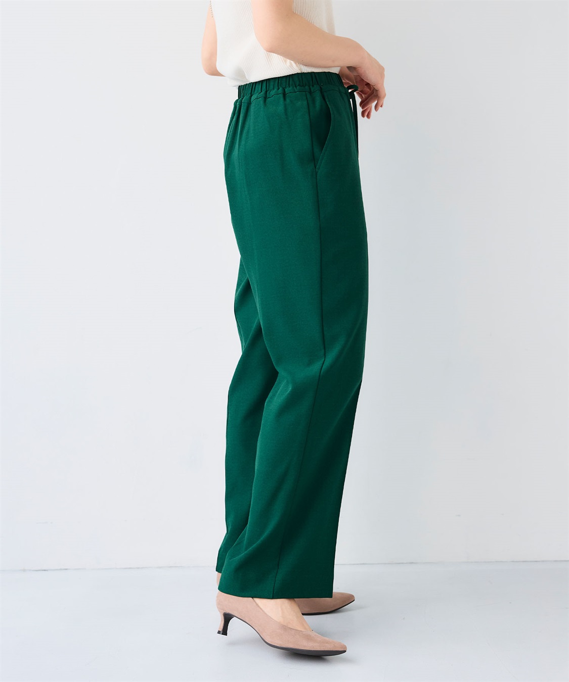 CROSS FUNCTION 《シワになりにくい》エブ楽 リネンライクイージーワイドフレアパンツ_sub_22