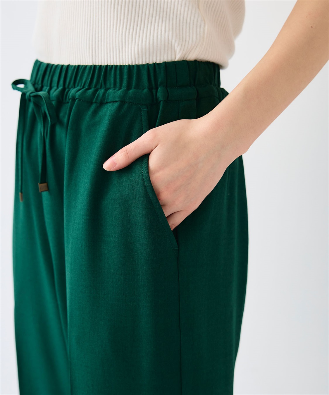 CROSS FUNCTION 《シワになりにくい》エブ楽 リネンライクイージーワイドフレアパンツ_sub_26