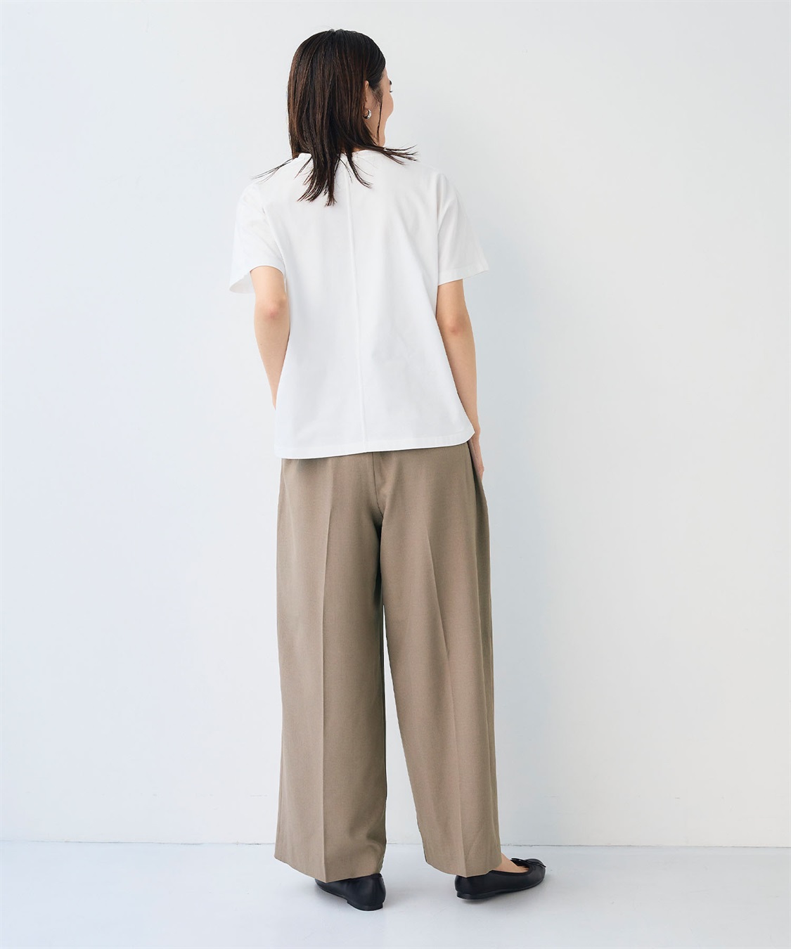 CROSS FUNCTION 《シワになりにくい》エブ楽 リネンライクセンタープレスイージーワイドパンツ_sub_16