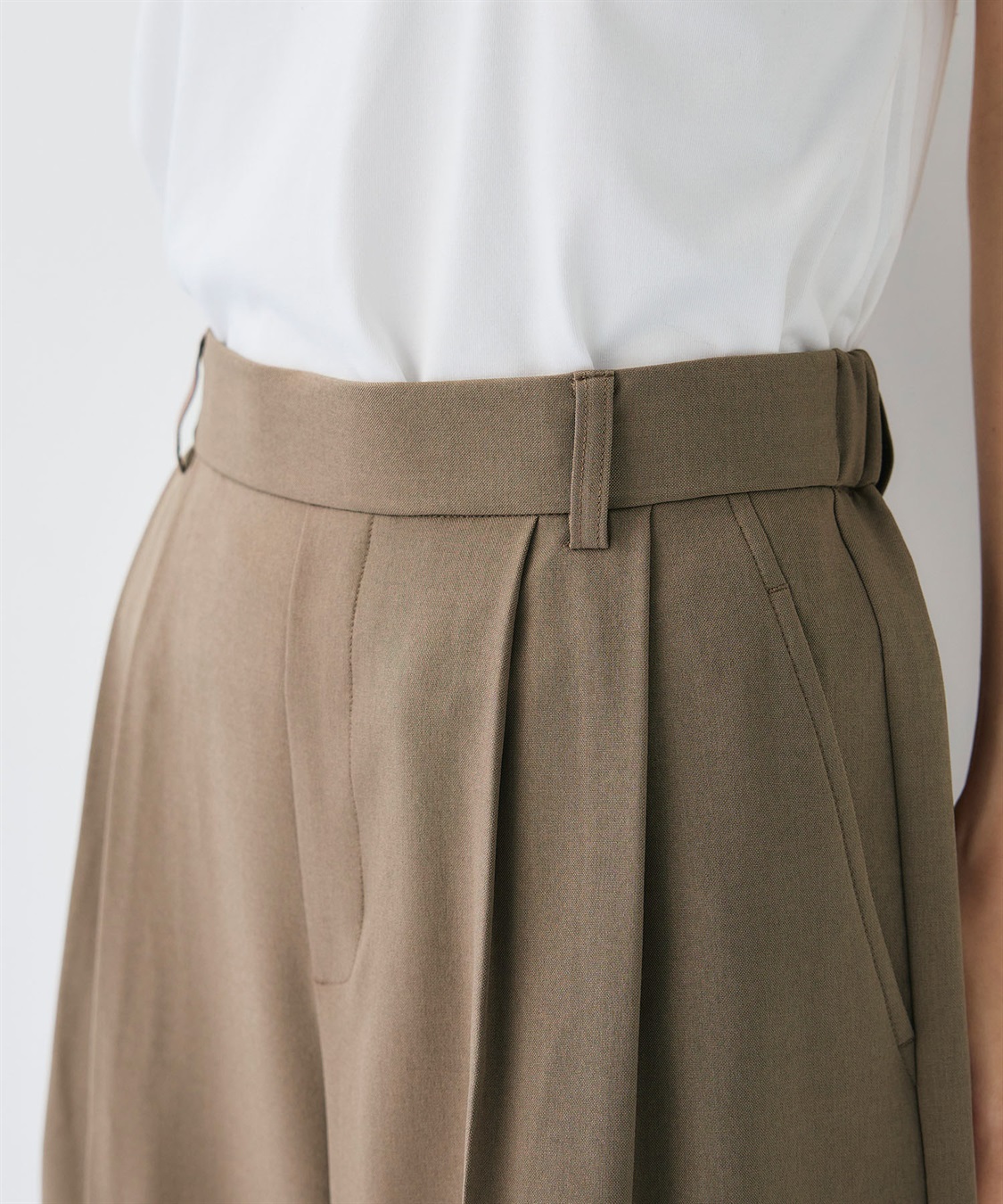 CROSS FUNCTION 《シワになりにくい》エブ楽 リネンライクセンタープレスイージーワイドパンツ_sub_26