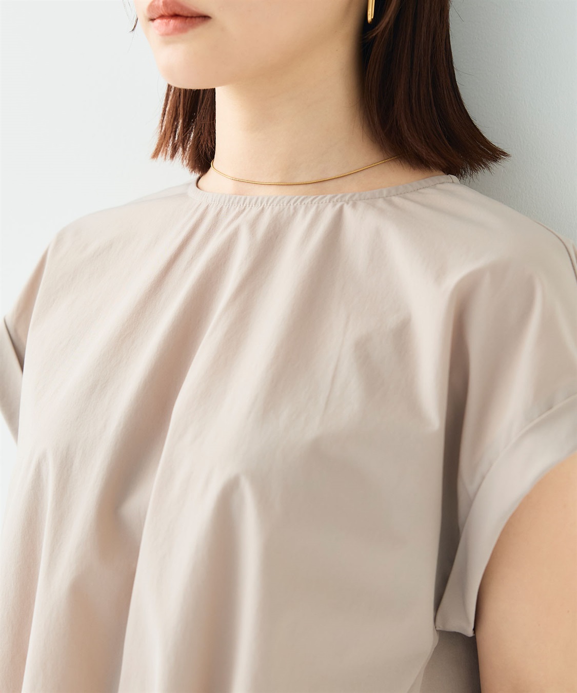 CROSS FUNCTION 《撥水/UV》ハジクションタックギャザーブラウス_sub_11