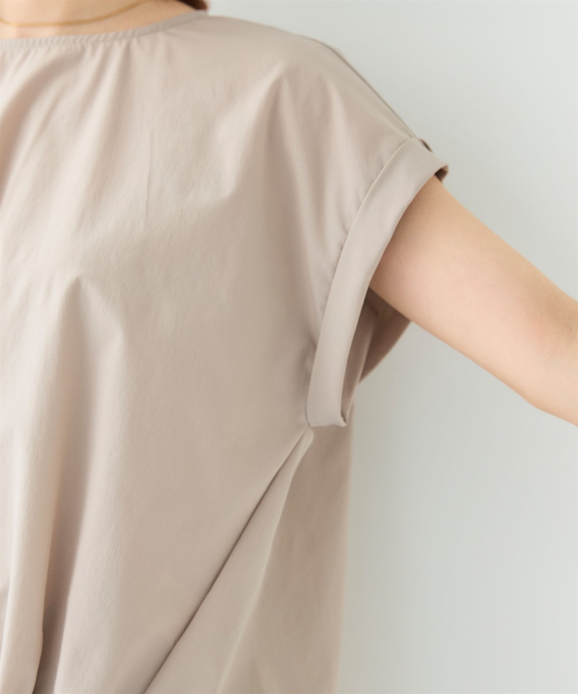 CROSS FUNCTION 《撥水/UV》ハジクションタックギャザーブラウス_sub_12