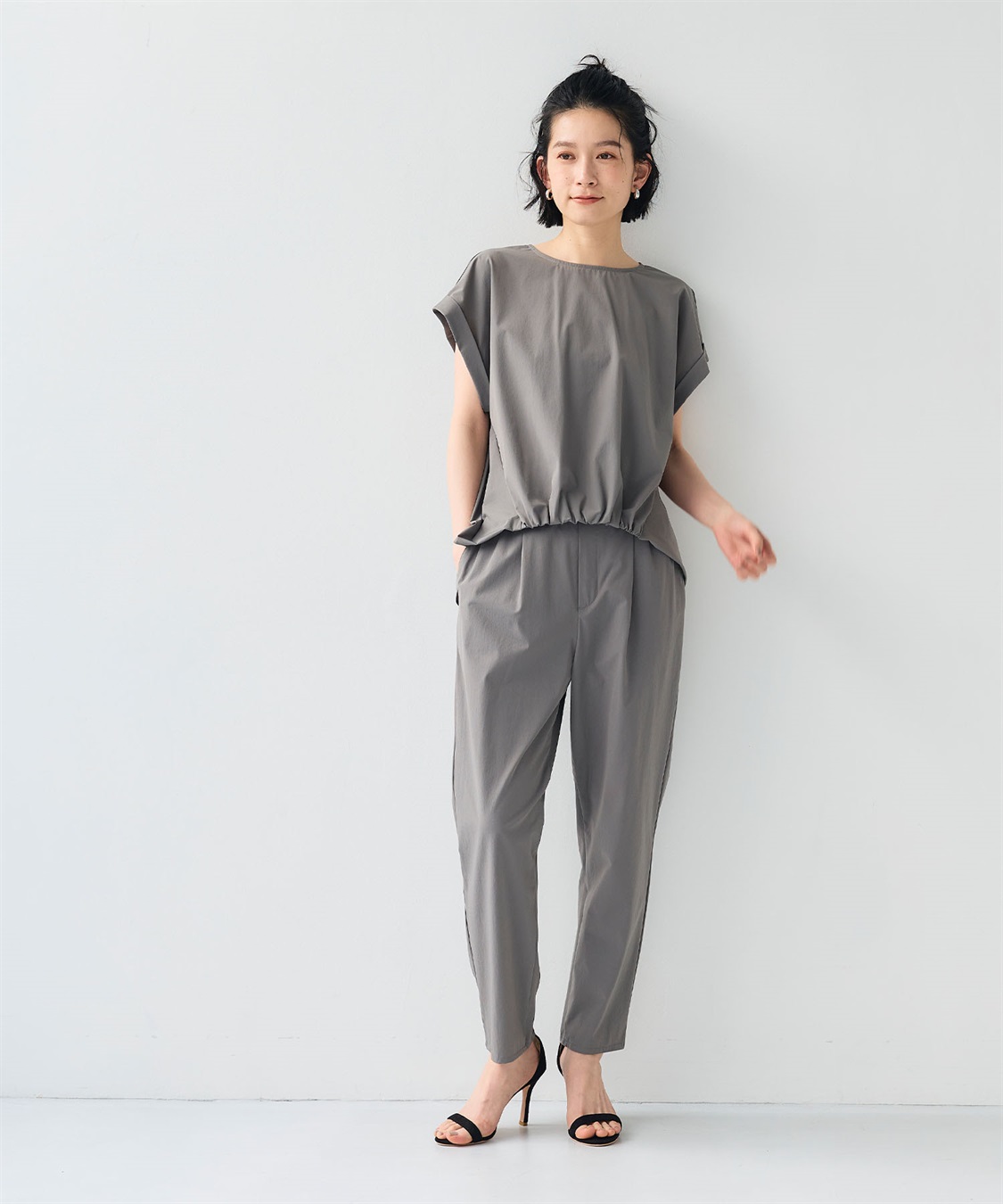 CROSS FUNCTION 《撥水/UV》ハジクションタックギャザーブラウス_sub_18