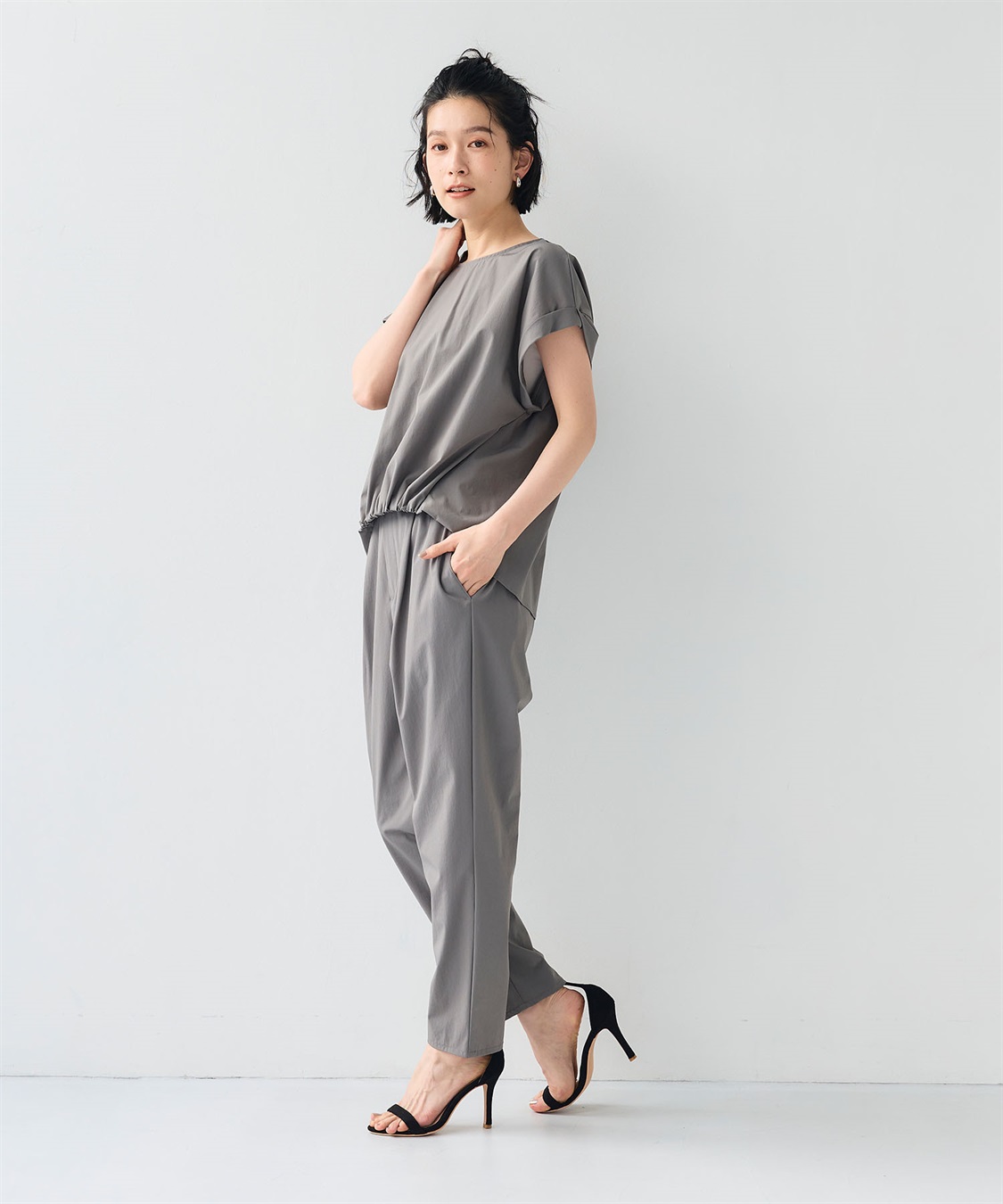 CROSS FUNCTION 《撥水/UV》ハジクションタックギャザーブラウス_sub_19