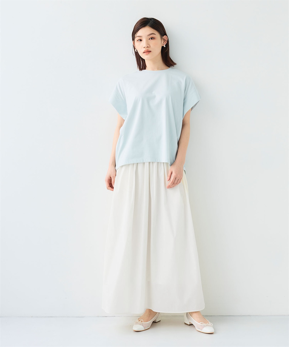 CROSS FUNCTION 《撥水/UV》ハジクションタックギャザーロングスカート_sub_14