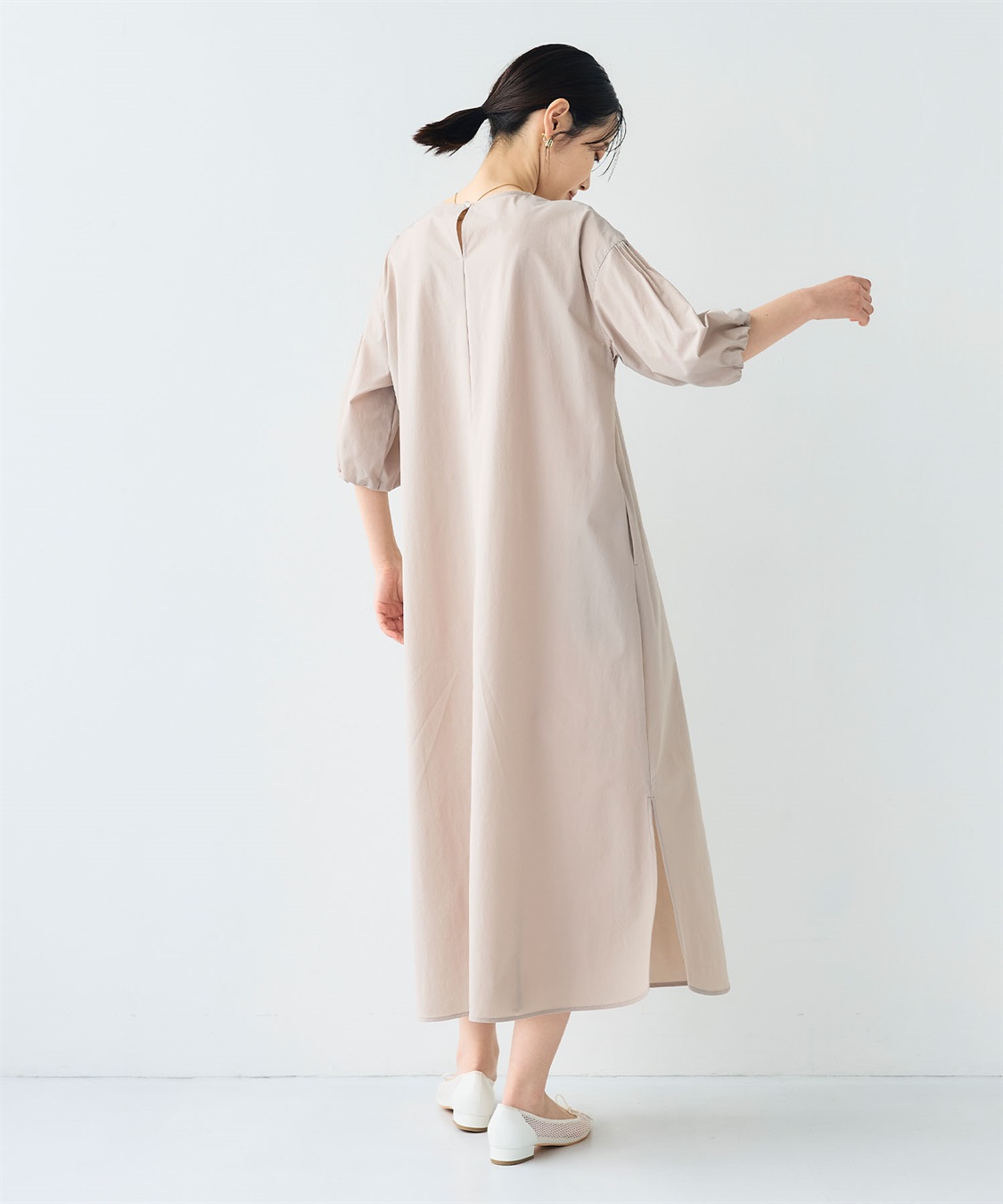 CROSS FUNCTION 《撥水/UV》ハジクション バルーンスリーブワンピース_sub_10