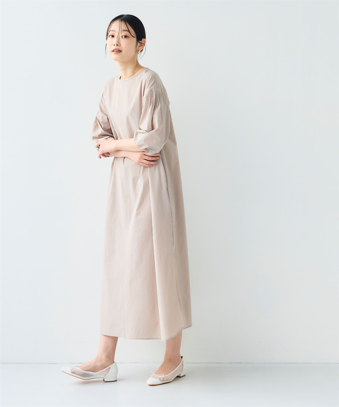 CROSS FUNCTION 《撥水/UV》ハジクション バルーンスリーブワンピース_sub_11