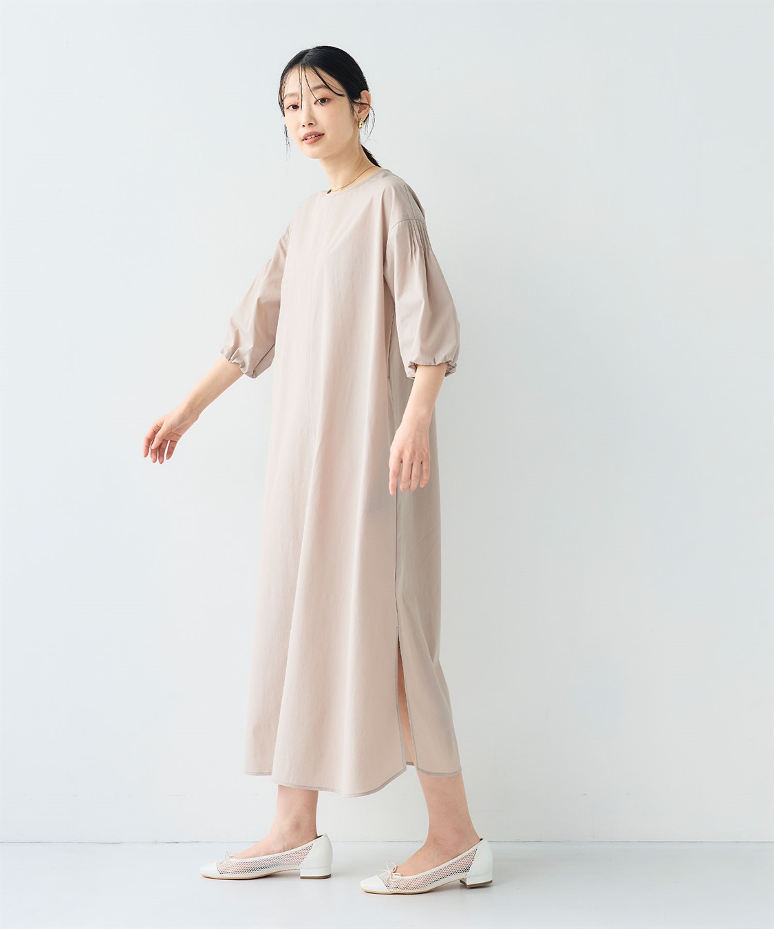 CROSS FUNCTION 《撥水/UV》ハジクション バルーンスリーブワンピース_sub_12