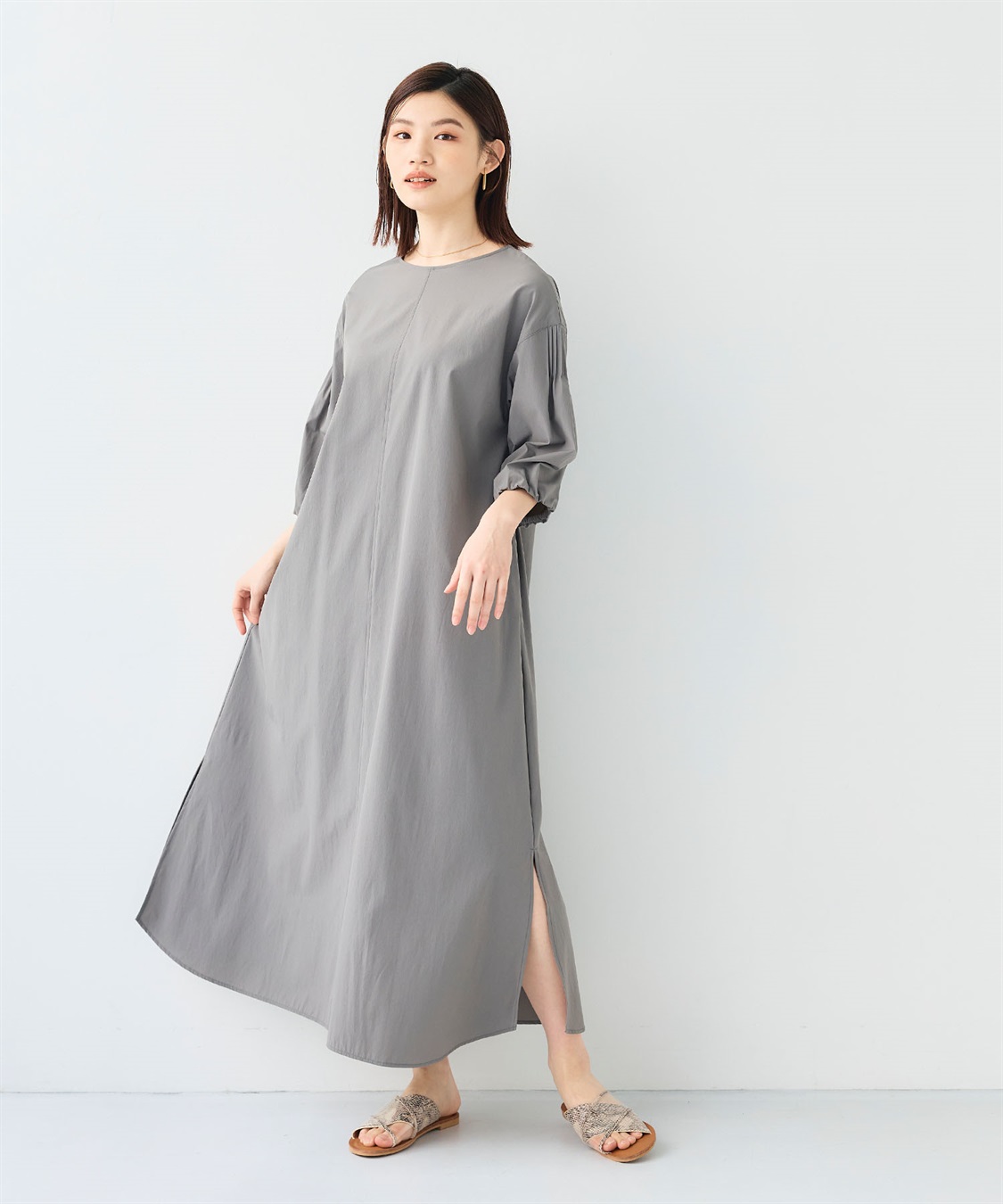 CROSS FUNCTION 《撥水/UV》ハジクション バルーンスリーブワンピース_sub_17