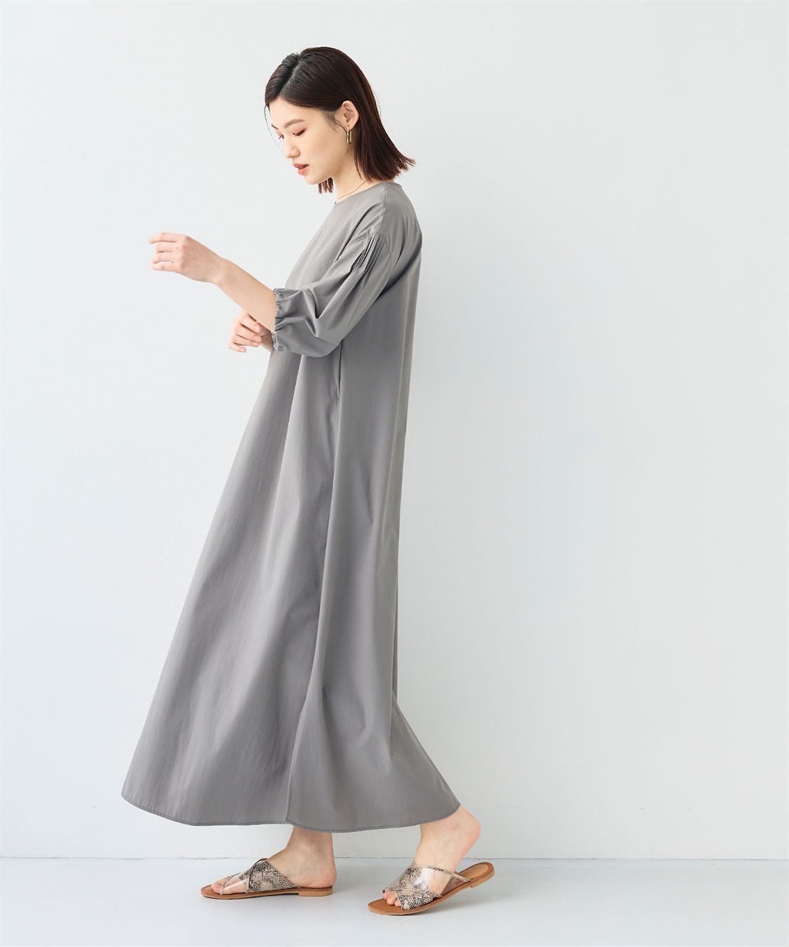 CROSS FUNCTION 《撥水/UV》ハジクション バルーンスリーブワンピース_sub_18