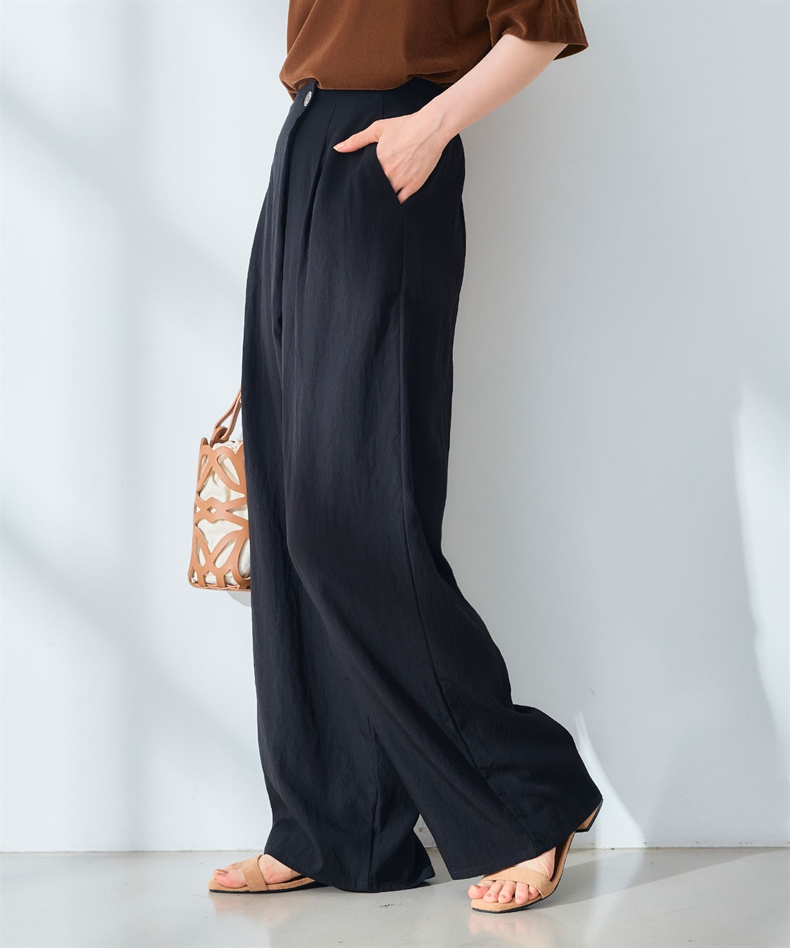 CROSS FUNCTION 《UV/撥水》エブ楽 ラップワイドパンツ_sub_4