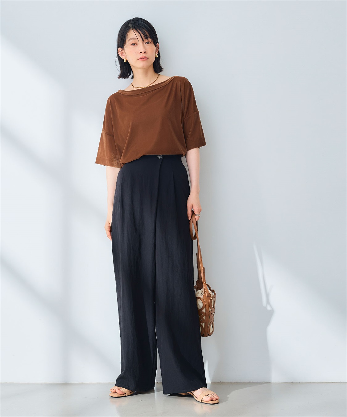 CROSS FUNCTION 《UV/撥水》エブ楽 ラップワイドパンツ_sub_5