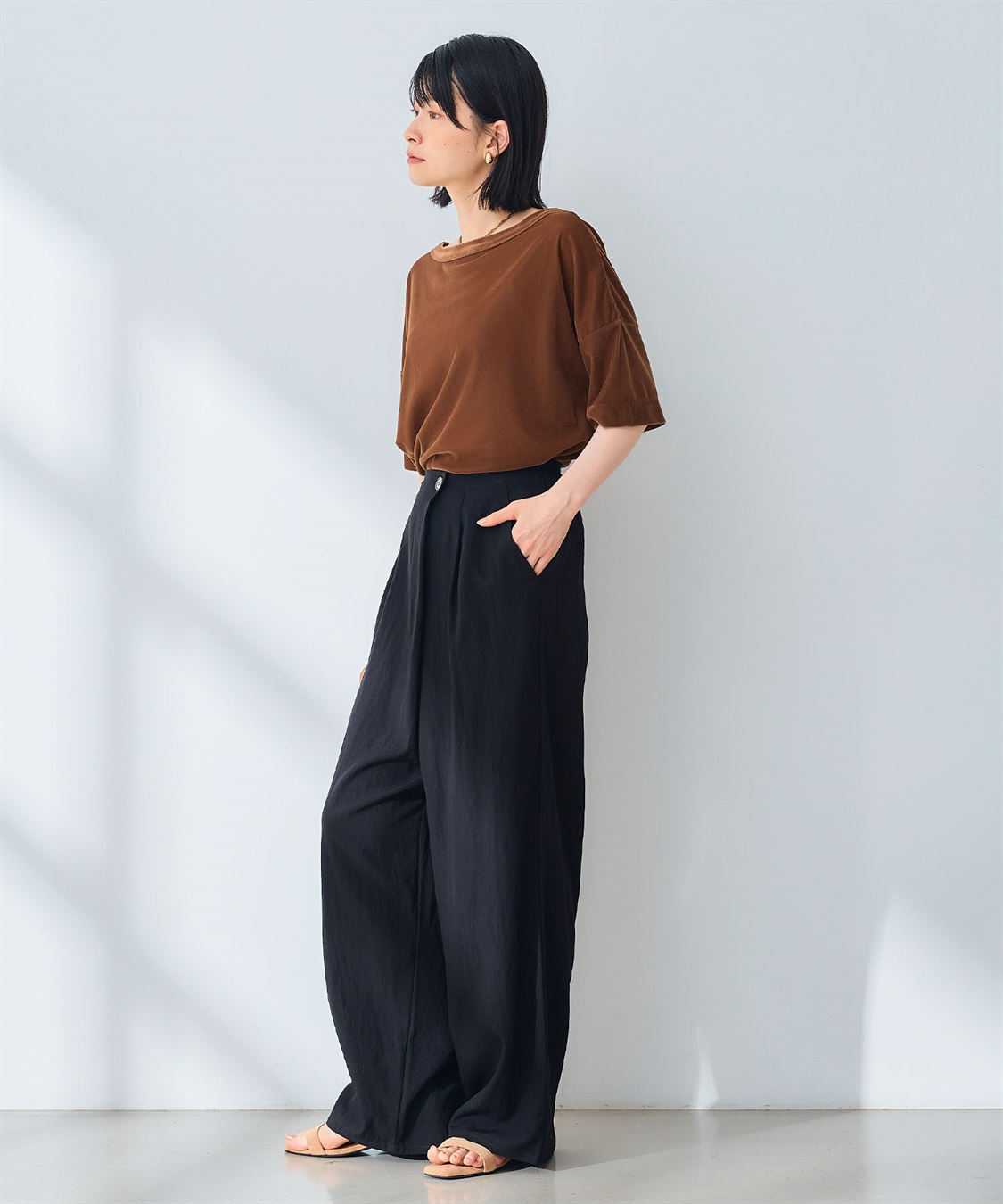 CROSS FUNCTION 《UV/撥水》エブ楽 ラップワイドパンツ_sub_7