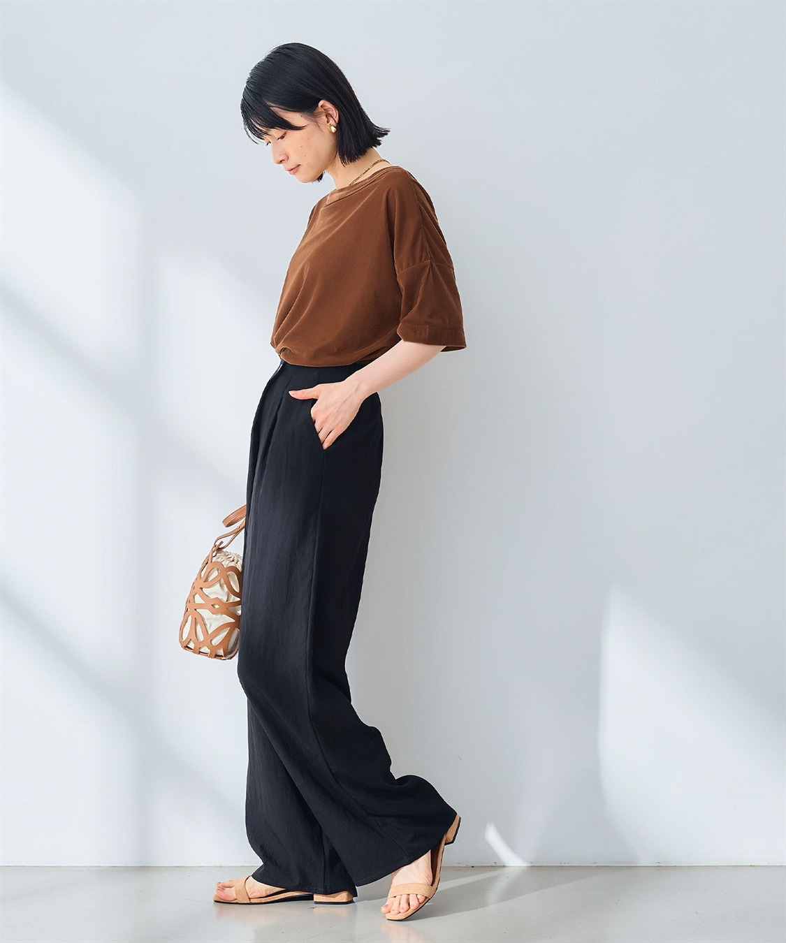 CROSS FUNCTION 《UV/撥水》エブ楽 ラップワイドパンツ_sub_8